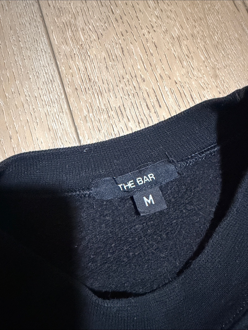The Bar varsity crewneck|Size M|Black - Picture 2 of 4